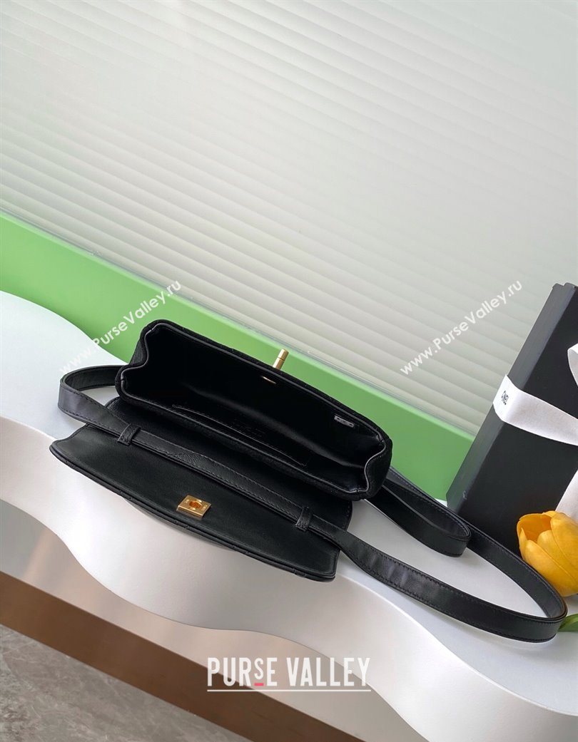 Chanel Suede Lambskin Phone Holder with Strap Black2 2025 AP4677 (yezi-250703053)