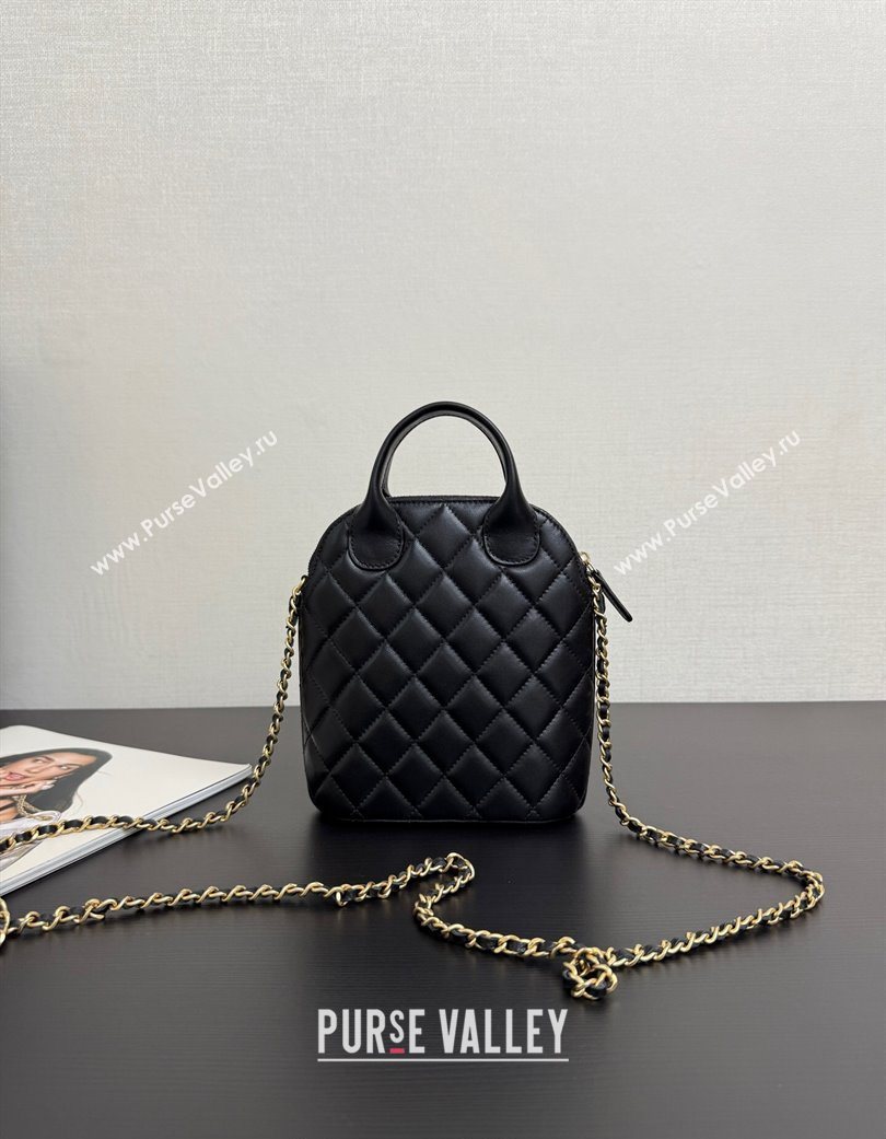 Chanel Suede Lambskin Clutch with Chain Black2 2025 AP4742 (yezi-250703057)