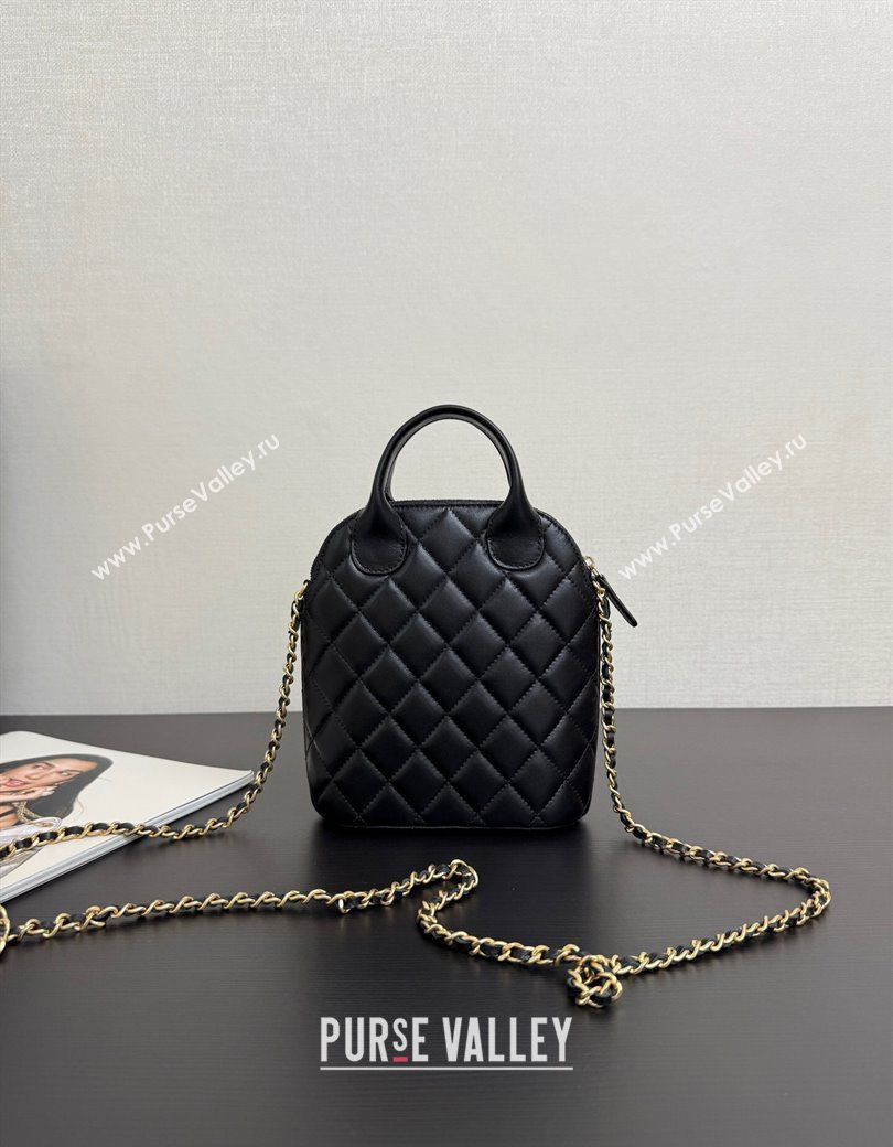 Chanel Suede Lambskin Clutch with Chain Black2 2025 AP4742 (yezi-250703057)