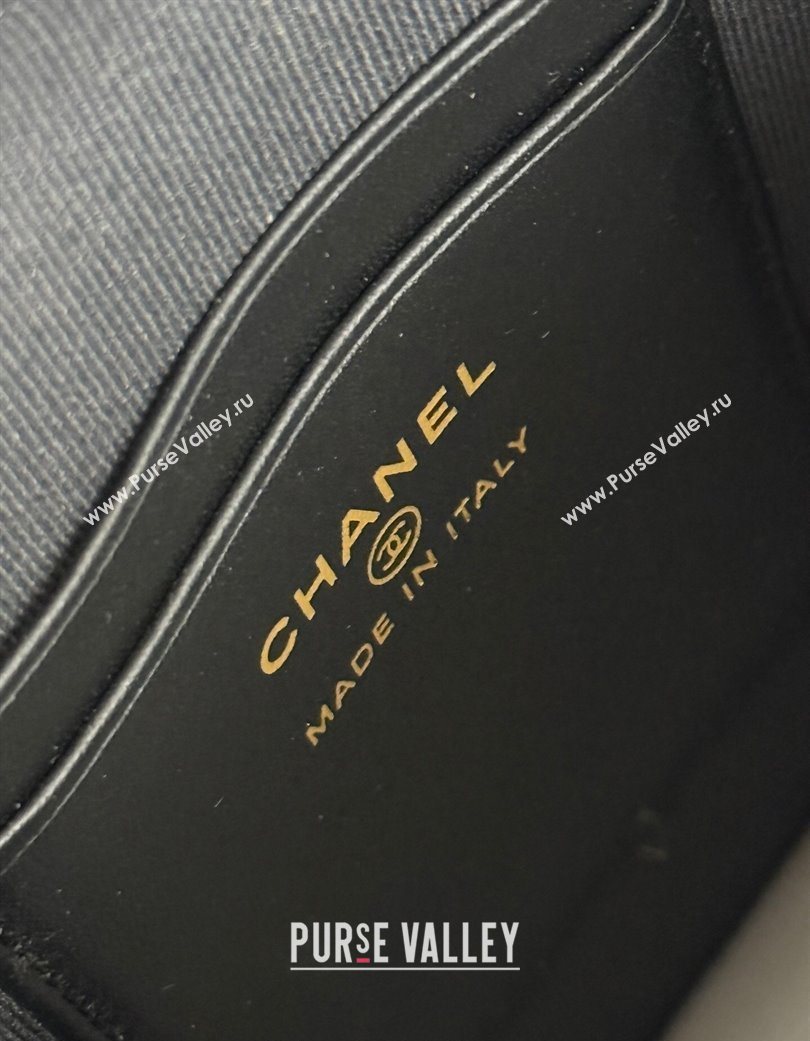 Chanel Suede Lambskin Clutch with Chain Black2 2025 AP4742 (yezi-250703057)