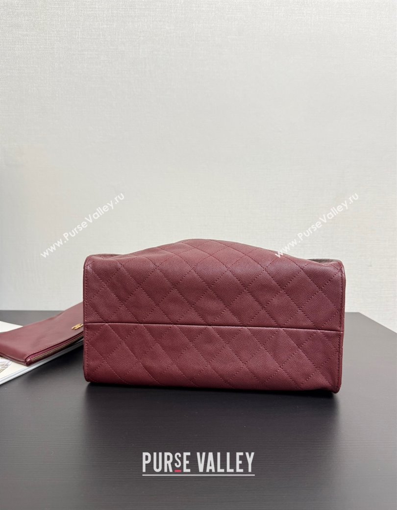 Chanel 25 Grained Calfskin Medium Handbag AS5311 Dark Burgundy 2025 0811 (yezi-2508110062)