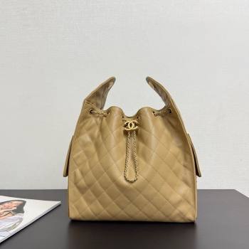 Chanel 25 Grained Calfskin Medium Handbag AS5311 Dark Beige 2025 0811 (yezi-2508110056)