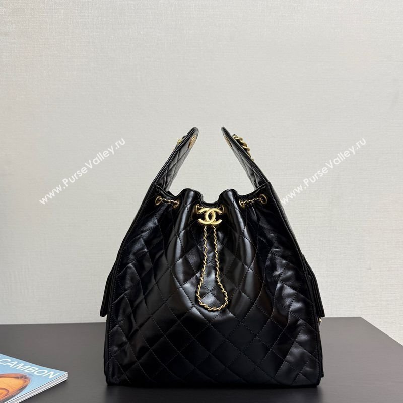 Chanel 25 Lambskin Medium Handbag AS5311 Black 2025 0811 (yezi-2508110057)