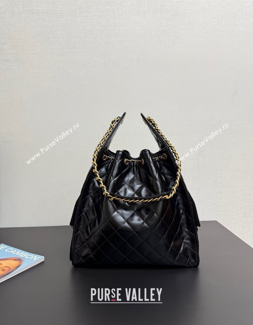 Chanel 25 Lambskin Medium Handbag AS5311 Black 2025 0811 (yezi-2508110057)