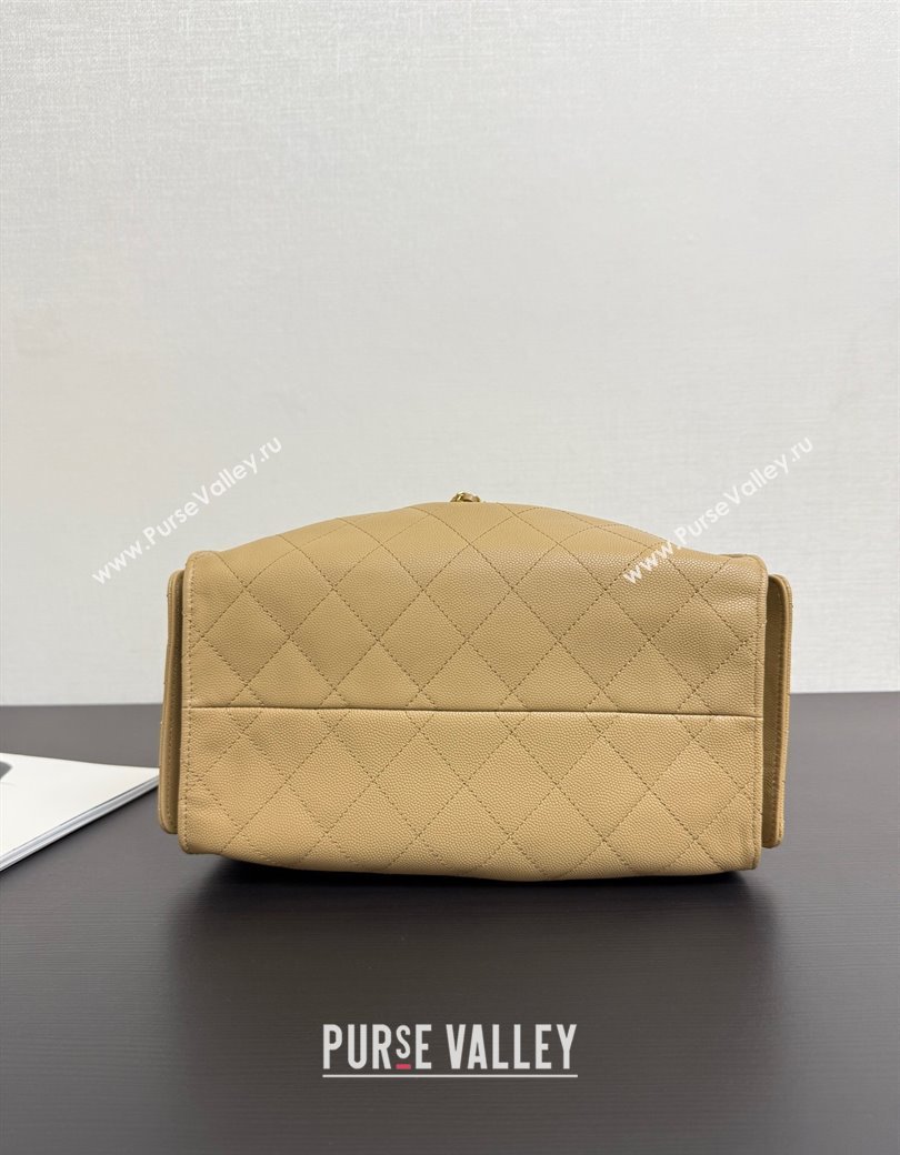 Chanel 25 Small Handbag in Grained Calfskin AS5293 Dark Beige 2025 0811 (yezi-2508110075)