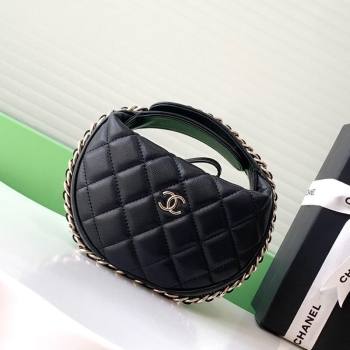Chanel Lambskin Mini Pouch Black 2025 AP3095 (yezi-250812075)