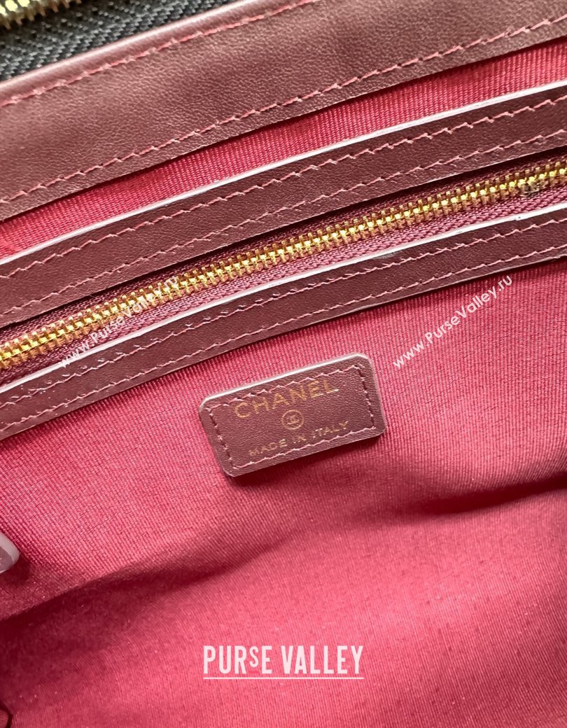 Chanel Grained Calfskin Pouch Black 2025 AP4419 (yezi-250812079)