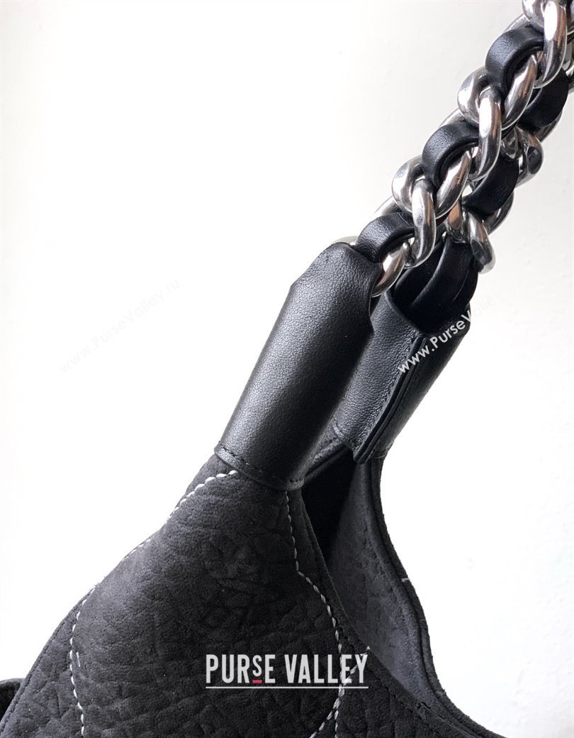 Chanel Grained Nubuck Shopping Bag Black 2025 CH081203 (yezi-250812080)