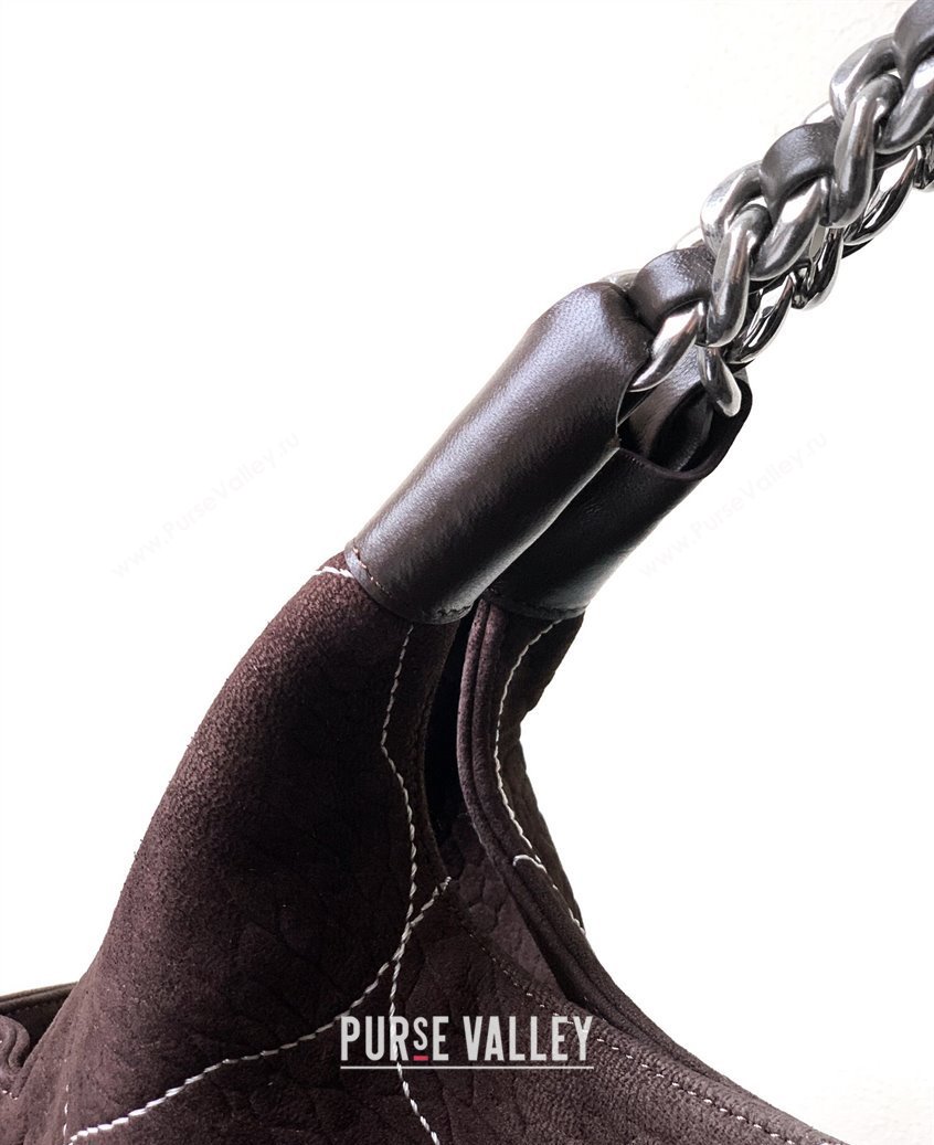 Chanel Grained Nubuck Shopping Bag Brown 2025 CH081203 (yezi-250812081)
