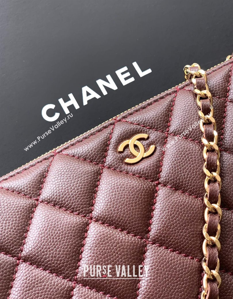 Chanel Grained Calfskin Hobo Bag Coffee Brown 2025 CH081101 (yezi-2508110090)