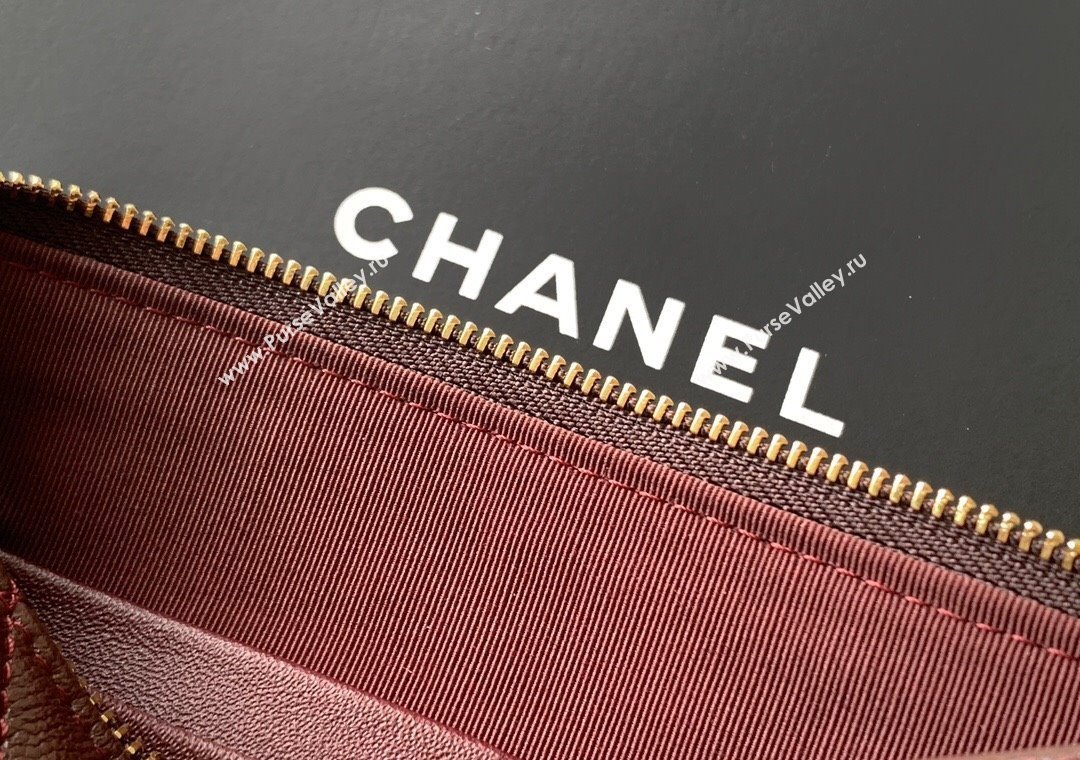 Chanel Grained Calfskin Hobo Bag Coffee Brown 2025 CH081101 (yezi-2508110090)