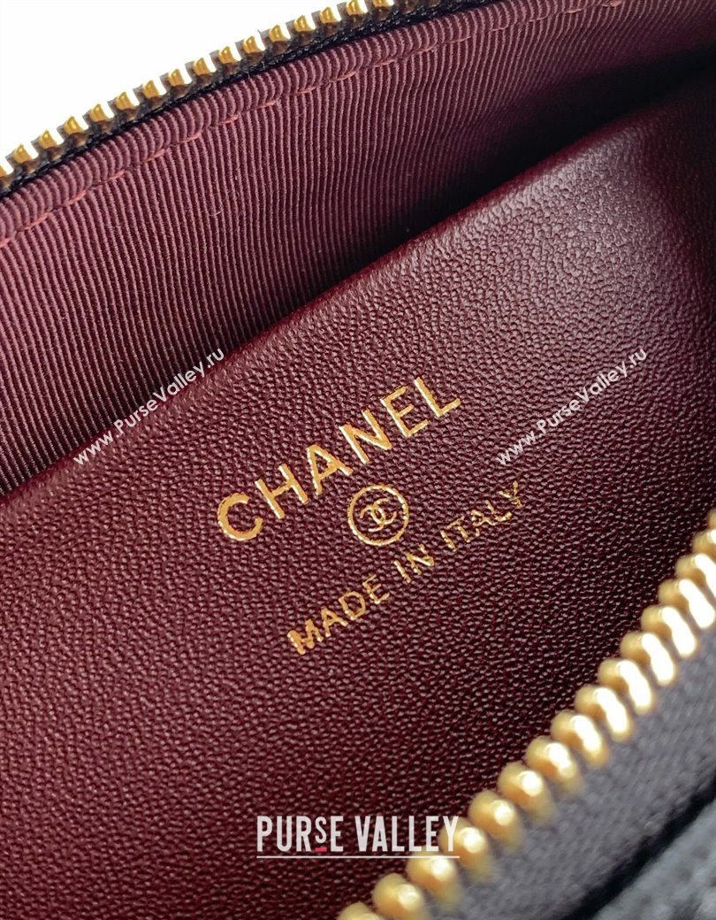 Chanel Grained Calfskin Hobo Bag Black 2025 CH081101 (yezi-2508110091)