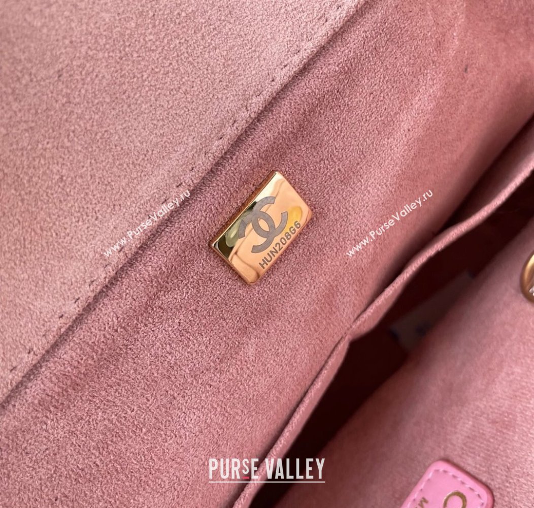 Chanel Deauville Coco Beach Large Shopping Bag Brown/Pink 2025 A66941 (yezi-250812034)