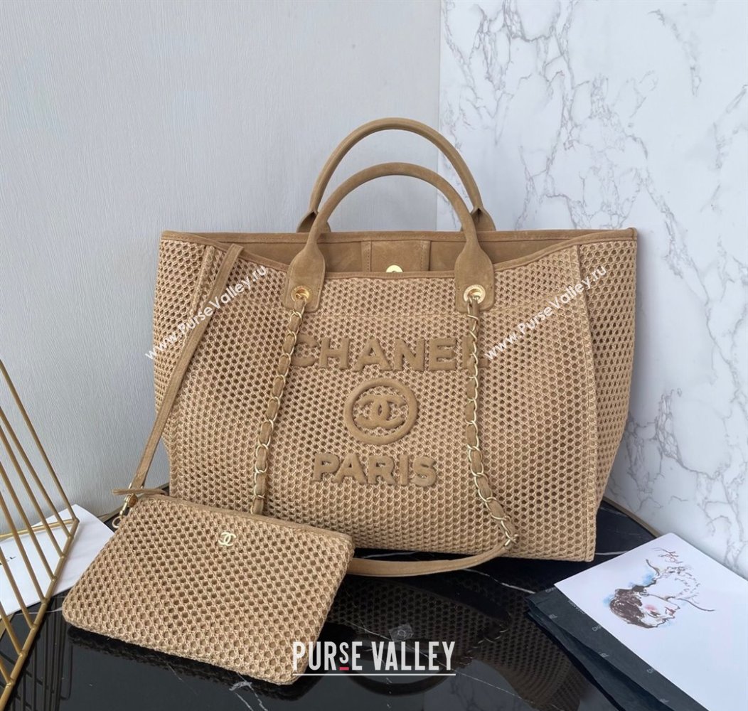 Chanel Deauville Coco Beach Large Shopping Bag Beige/Brown 2025 A66941 (yezi-250812035)