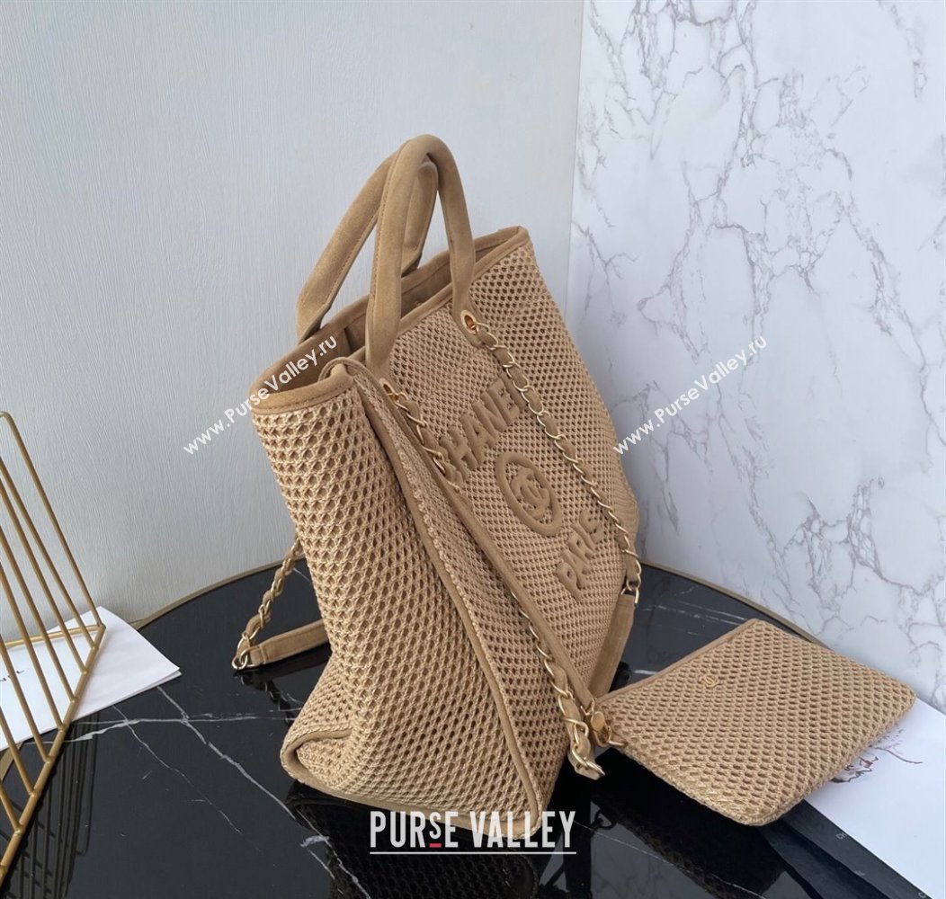 Chanel Deauville Coco Beach Large Shopping Bag Beige/Brown 2025 A66941 (yezi-250812035)