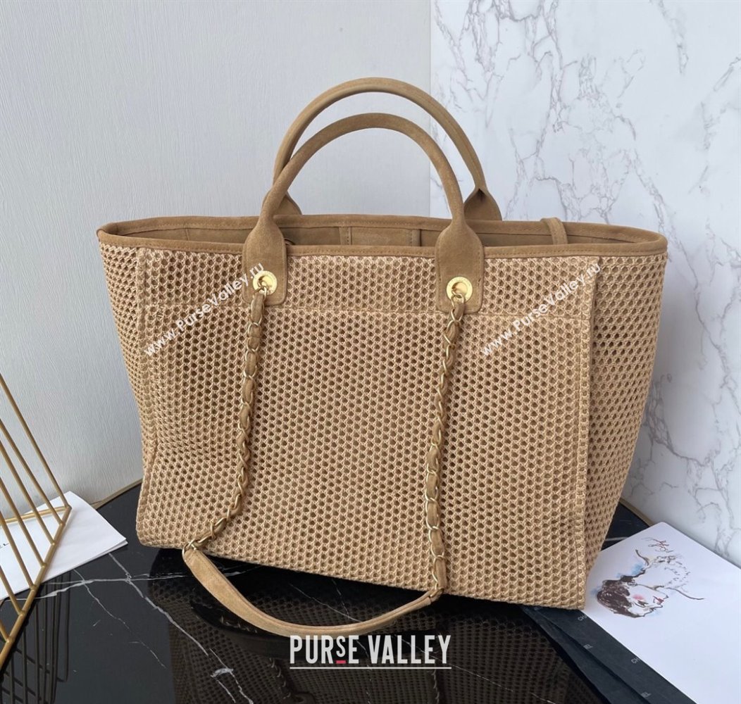 Chanel Deauville Coco Beach Large Shopping Bag Beige/Brown 2025 A66941 (yezi-250812035)