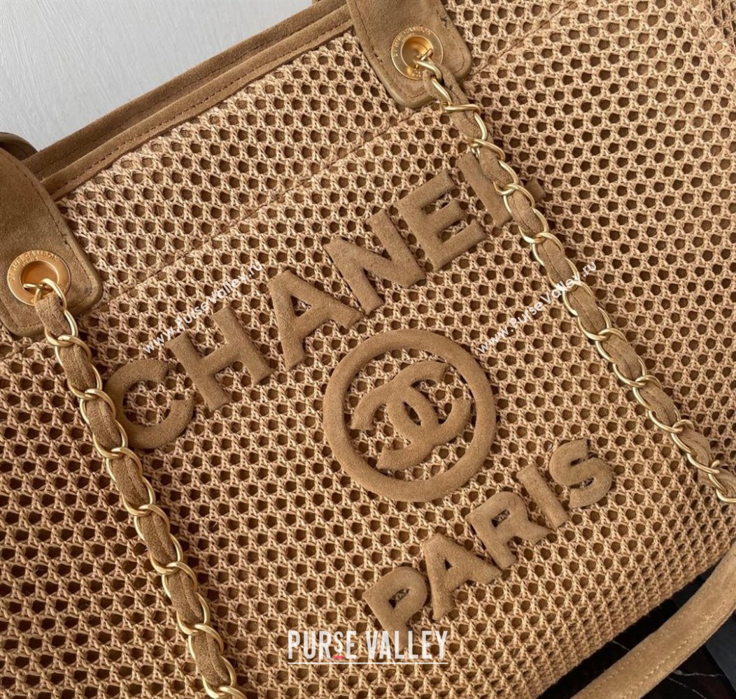 Chanel Deauville Coco Beach Large Shopping Bag Beige/Brown 2025 A66941 (yezi-250812035)