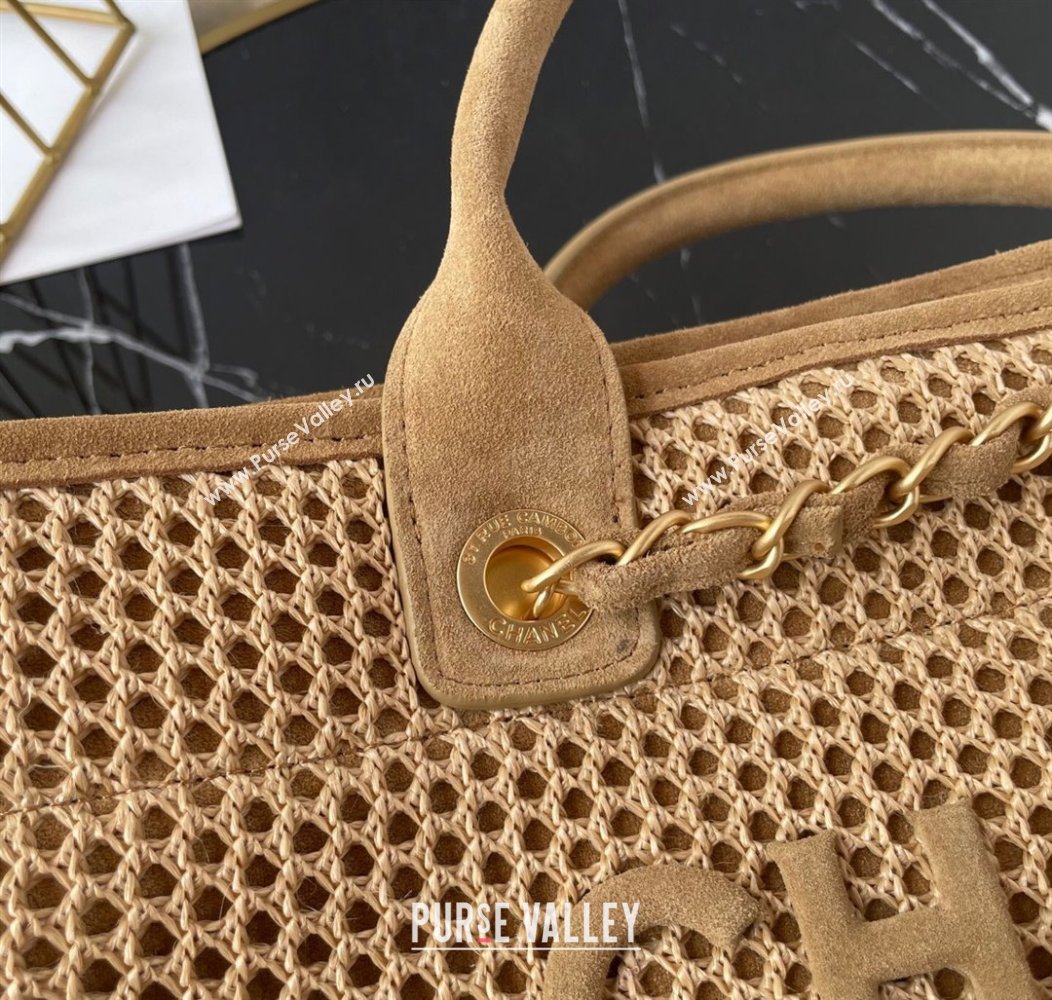 Chanel Deauville Coco Beach Large Shopping Bag Beige/Brown 2025 A66941 (yezi-250812035)