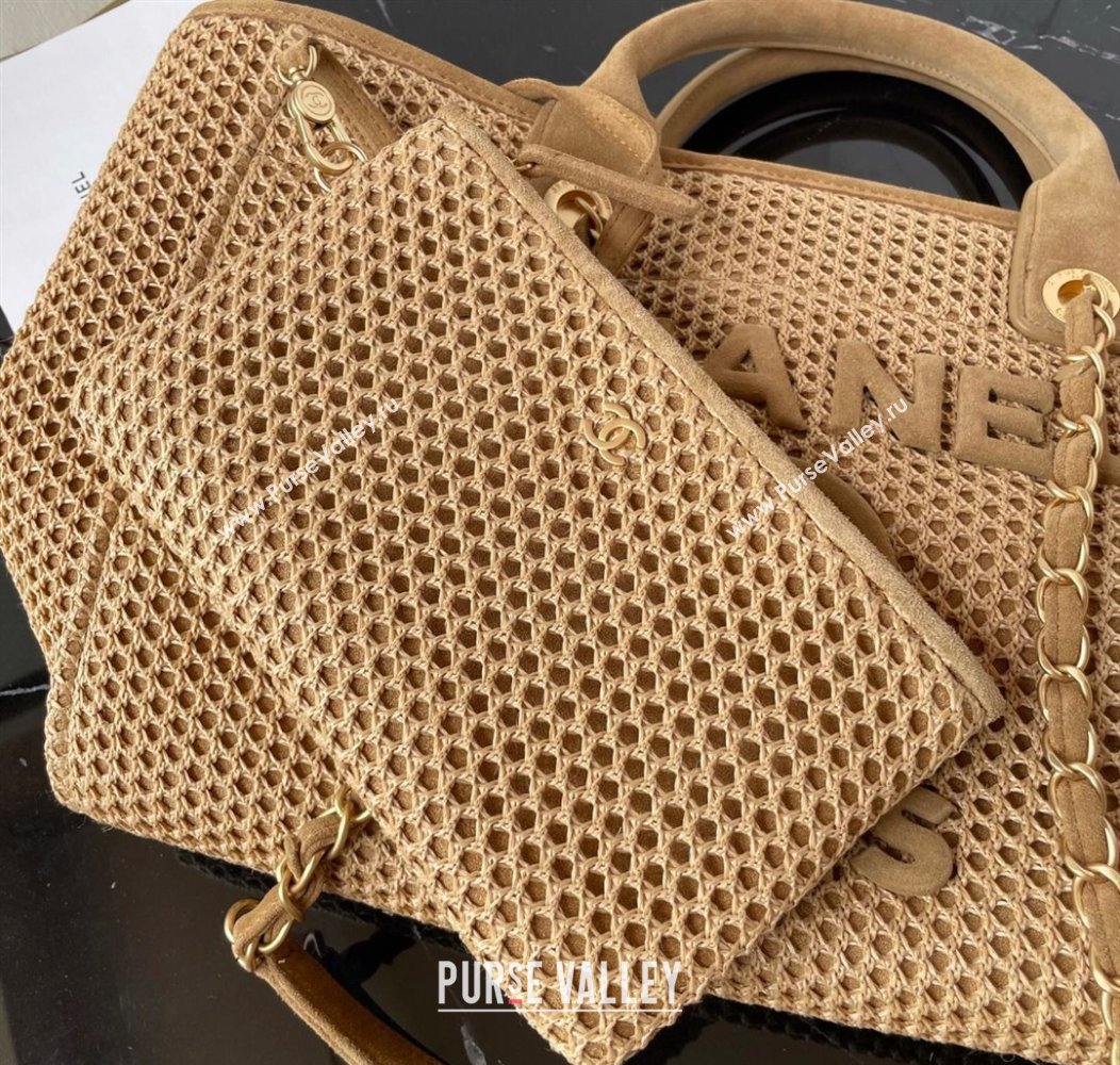 Chanel Deauville Coco Beach Large Shopping Bag Beige/Brown 2025 A66941 (yezi-250812035)
