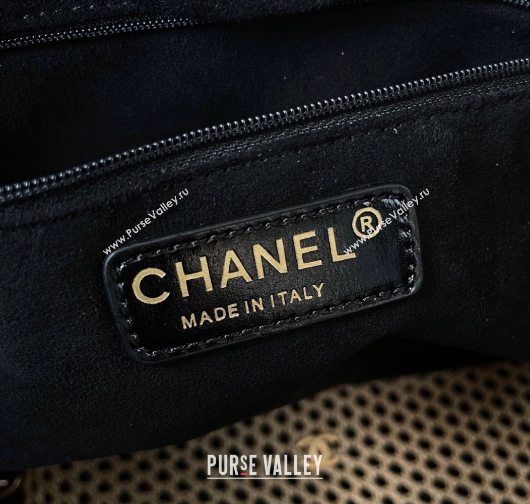 Chanel Deauville Coco Beach Medium Shopping Bag Black 2025 AS3351 (yezi-250812036)