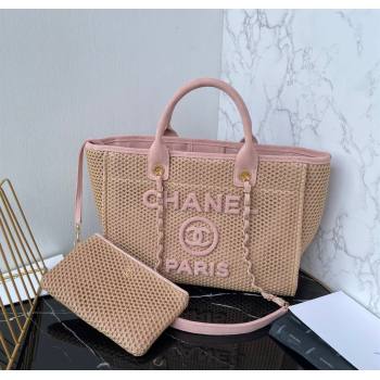 Chanel Deauville Coco Beach Medium Shopping Bag Pink 2025 AS3351 (yezi-250812037)