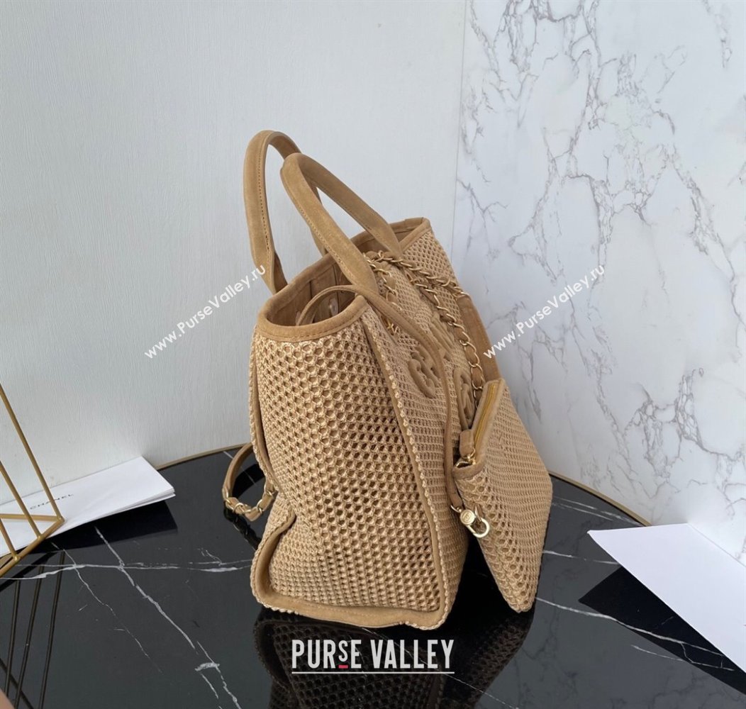 Chanel Deauville Coco Beach Medium Shopping Bag Beige 2025 AS3351 (yezi-250812038)