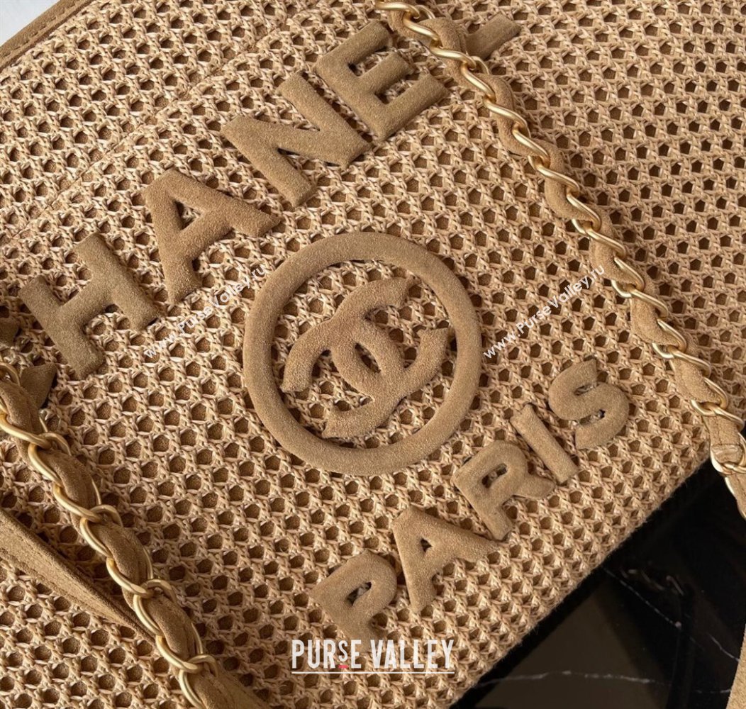 Chanel Deauville Coco Beach Medium Shopping Bag Beige 2025 AS3351 (yezi-250812038)
