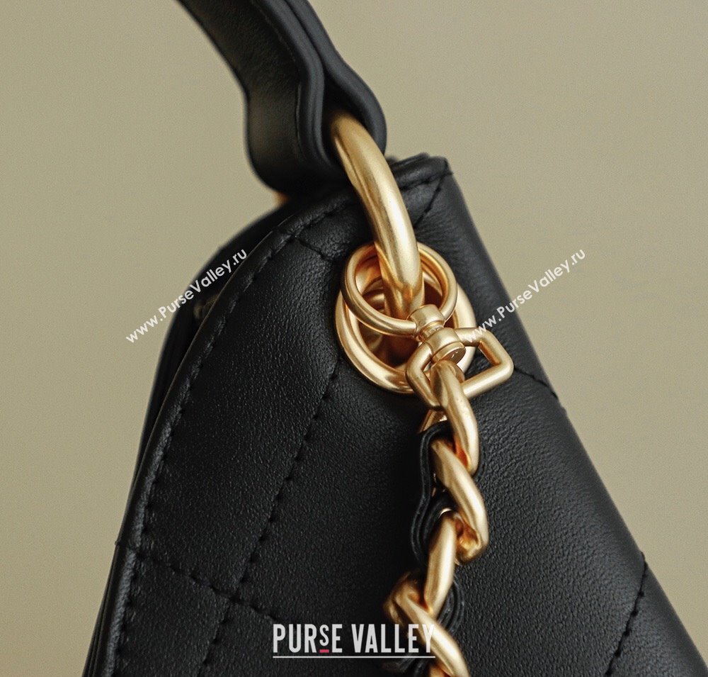 Chanel Quilted Calfskin Hobo Shopping Bag Black 2025/26C CH081201 (yezi-250812002)