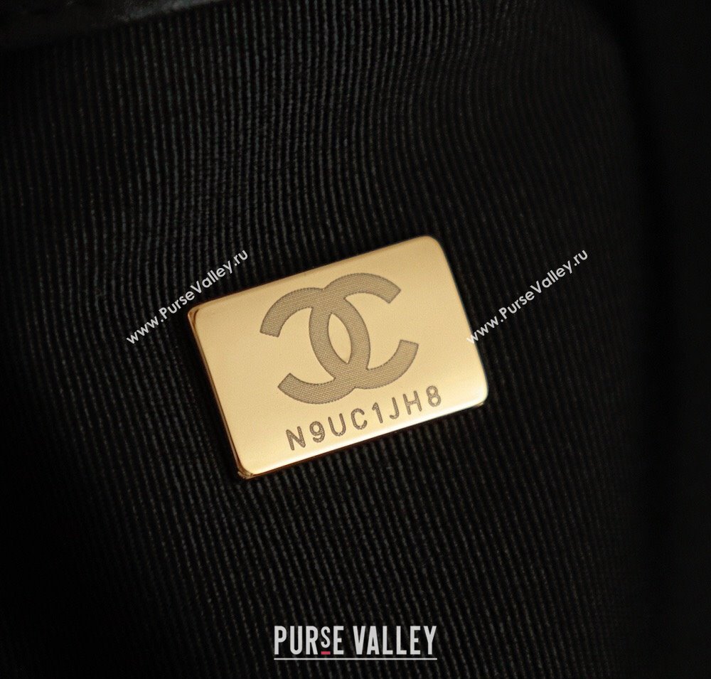 Chanel Quilted Calfskin Hobo Shopping Bag Black 2025/26C CH081201 (yezi-250812002)