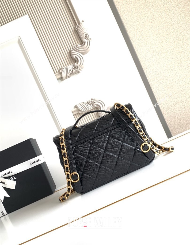 Chanel Grained Shiny Calfskin Backpack bag AS5347 Black 2025 (yezi-250812022)