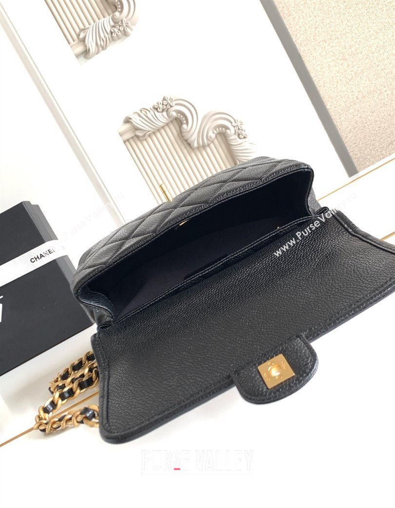 Chanel Grained Shiny Calfskin Backpack bag AS5347 Black 2025 (yezi-250812022)