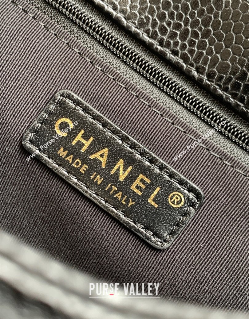 Chanel Grained Shiny Calfskin Backpack bag AS5347 Black 2025 (yezi-250812022)