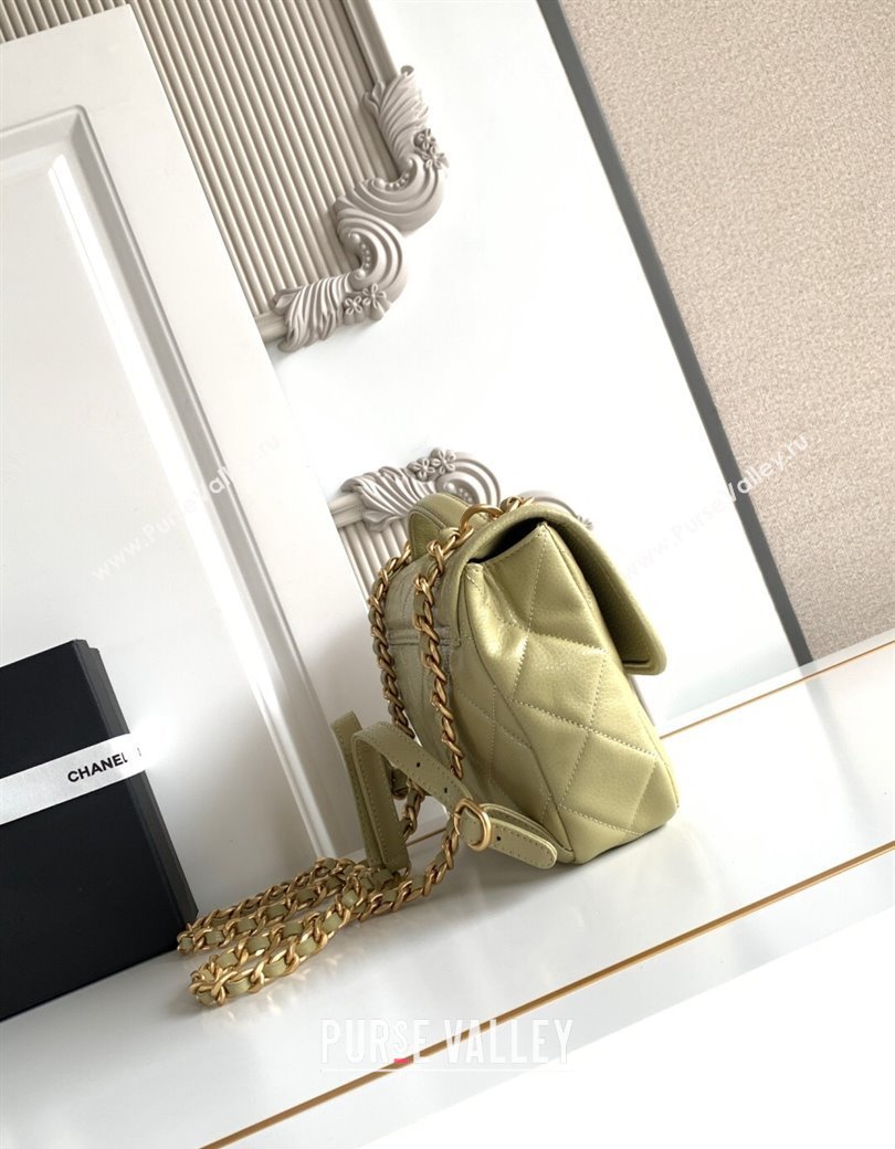 Chanel Grained Shiny Calfskin Backpack bag AS5347 Green 2025 (yezi-250812024)