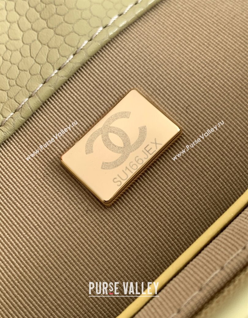 Chanel Grained Shiny Calfskin Backpack bag AS5347 Green 2025 (yezi-250812024)