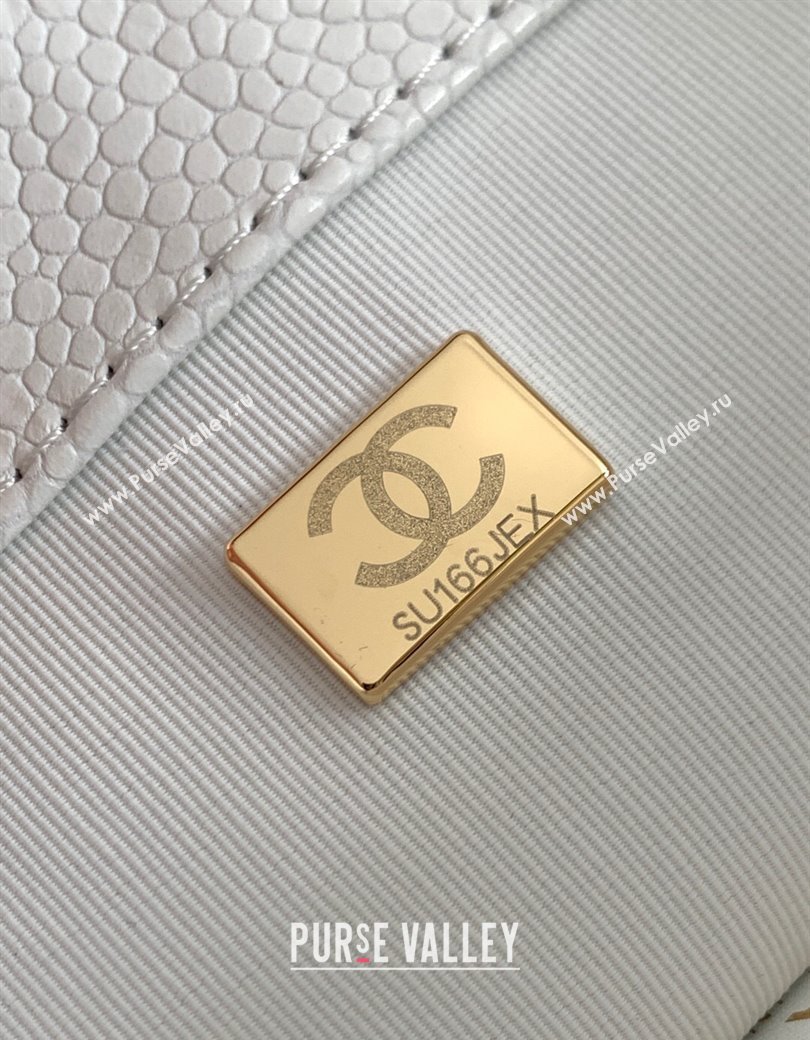 Chanel Grained Shiny Calfskin Backpack bag AS5347 White 2025 (yezi-250812025)
