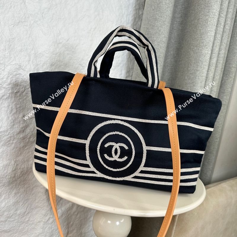 Chanel Denim Small Shopping Bag Blue 2025 A92240 (yezi-250812026)