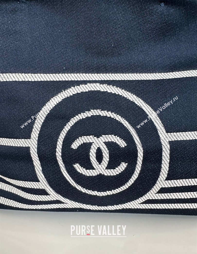 Chanel Denim Small Shopping Bag Blue 2025 A92240 (yezi-250812026)