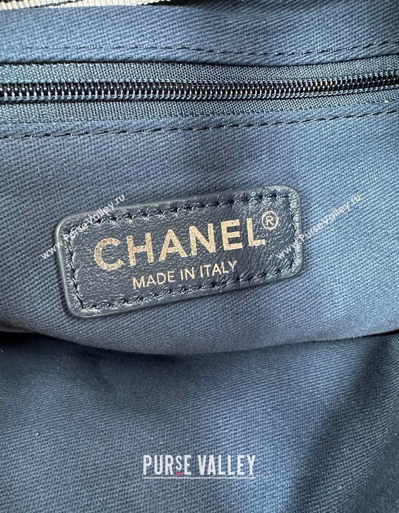 Chanel Denim Small Shopping Bag Blue 2025 A92240 (yezi-250812026)