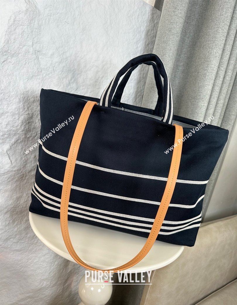 Chanel Denim Large Shopping Bag Blue 2025 A92241 (yezi-250812027)