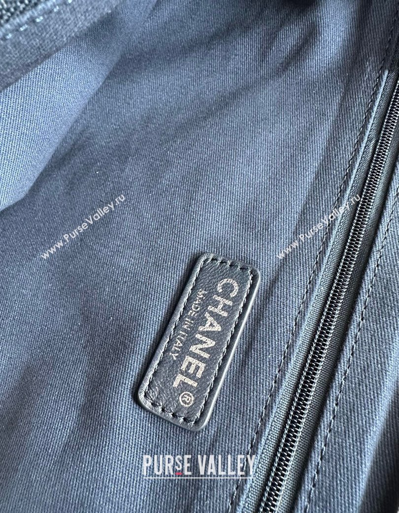 Chanel Denim Large Shopping Bag Blue 2025 A92241 (yezi-250812027)