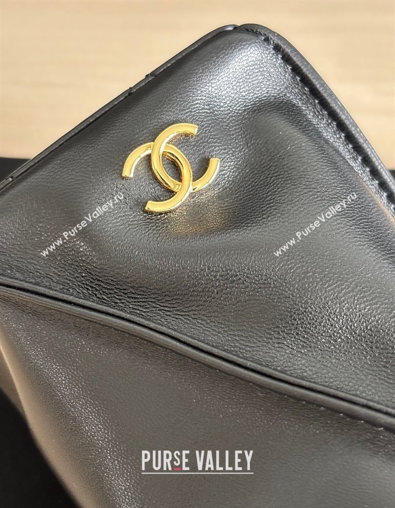 Chanel Lambskin Clutch with Chain and Tassel AP4686 Black 2025 (yezi-250812028)