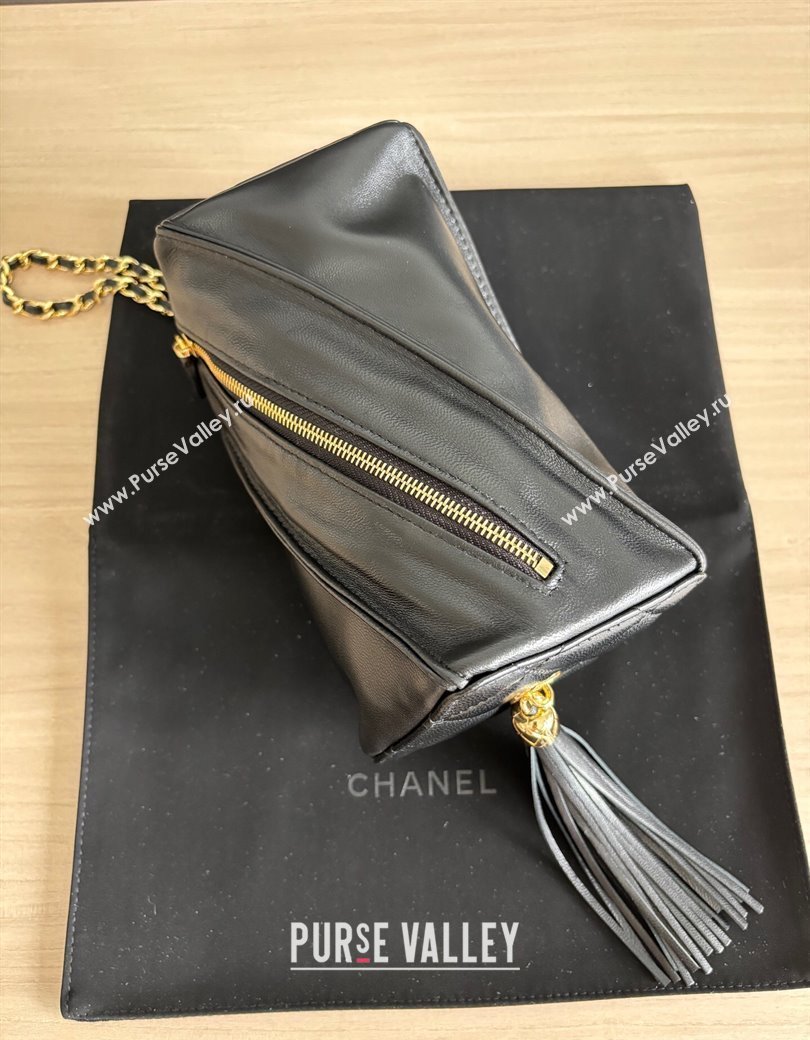 Chanel Lambskin Clutch with Chain and Tassel AP4686 Black 2025 (yezi-250812028)