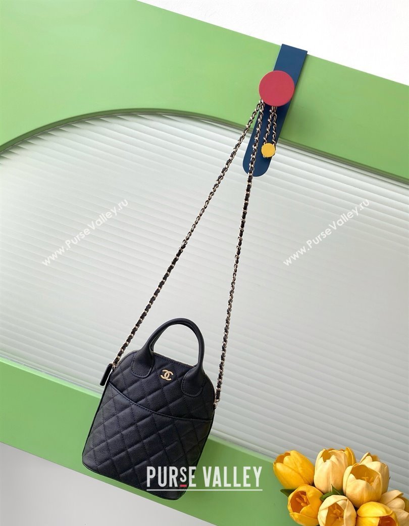 Chanel Grained Calfskin Clutch with Chain AP4742 Black 2025 0812 (yezi-250812071)