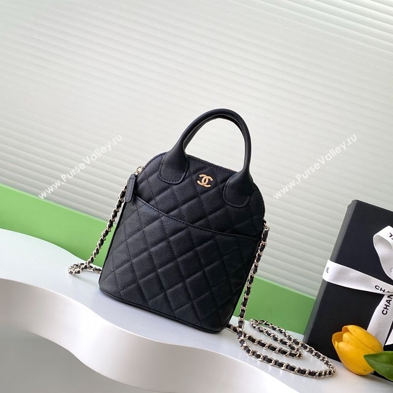 Chanel Grained Calfskin Clutch with Chain AP4742 Black 2025 0812 (yezi-250812071)