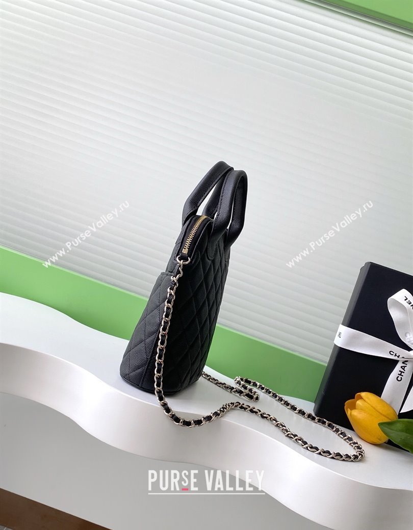 Chanel Grained Calfskin Clutch with Chain AP4742 Black 2025 0812 (yezi-250812071)