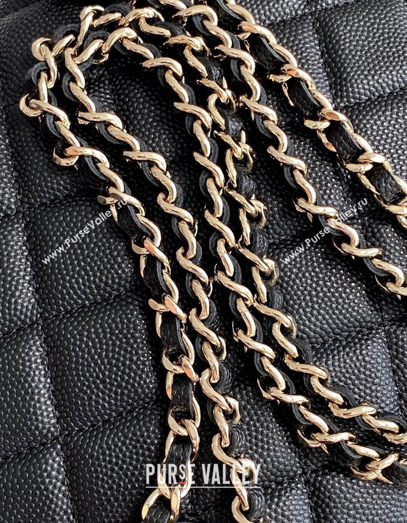 Chanel Grained Calfskin Clutch with Chain AP4742 Black 2025 0812 (yezi-250812071)