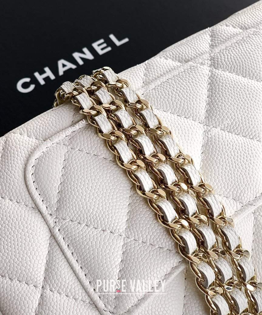 Chanel Grained Calfskin Hobo Bag White 2025 CH081101 (yezi-2508110088)