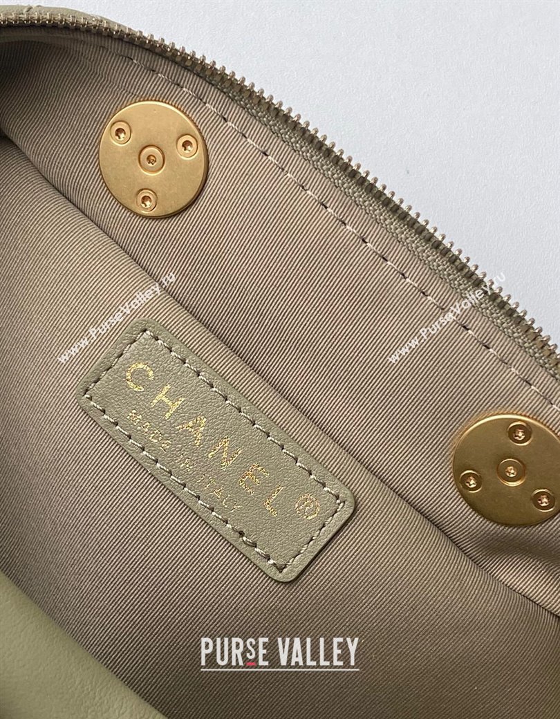 Chanel Calfskin Mini Bowling Bag AS5572 Green 2025 (yezi-250812137)