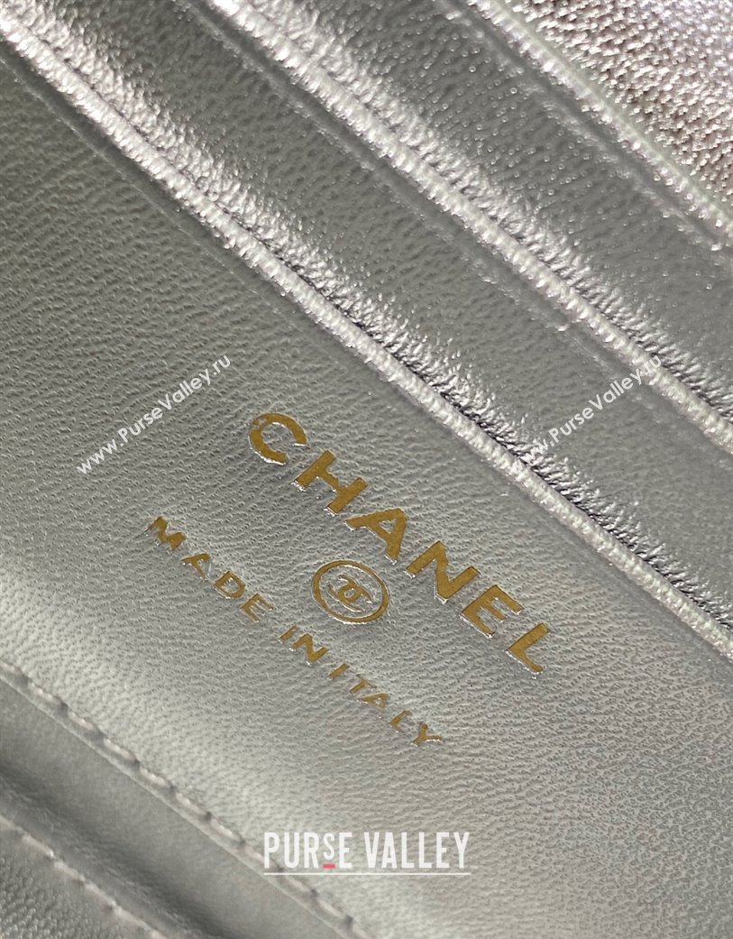 Chanel Grainy Calfskin Large Vanity with CC Chain Silver 2025 AP3940 (yezi-250812106)