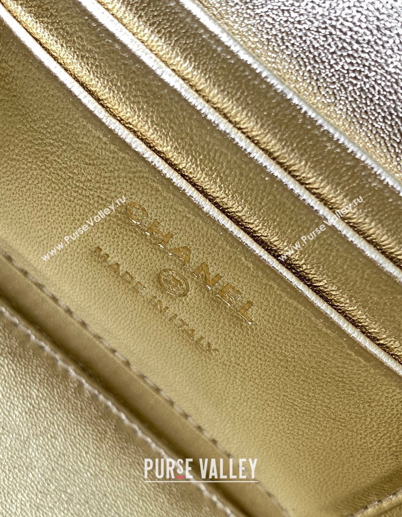 Chanel Grainy Calfskin Large Vanity with CC Chain Gold 2025 AP3940 (yezi-250812107)